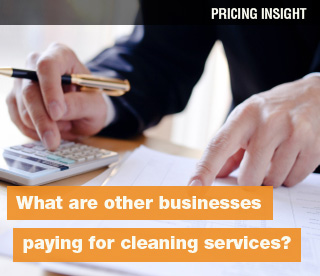 What are other businesses paying for cleaning services?