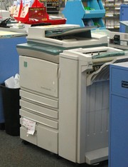 Used copier in an office