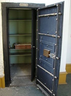 Bank Vault Before Cleaning