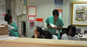 Nursing Staff at Front Desk Nursing Staff at Front Desk