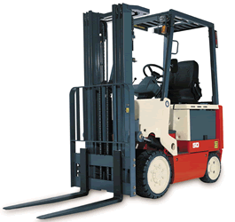 an electric forklift